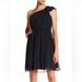 J. Crew Dresses | J.Crew Silk One-Shoulder Bridesmaid Dress - Size 00 Brand New With Tags. | Color: Black | Size: 00