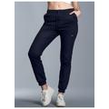 Sweathose TRIGEMA "TRIGEMA Jogginghose aus Biobaumwolle", Damen, Gr. XXXL, US-Größen, blau (navy), 75% Baumwolle (Biobaumwolle kbA), 25% Baumwolle (recycelt), Basic, Hosen