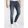 Skinny-fit-Jeans PEPE JEANS "Finsbury" Gr. 32, Länge 34, blau (dark used) Herren Jeans Skinny-Jeans