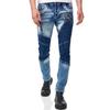 Straight-Jeans RUSTY NEAL "URUMA", Herren, Gr. 36, US-Größen, blau (blau, denim), 98% Baumwolle, 2% Elasthan, mehrfarbig, casual, lang, Jeans, mit trendigen Zierelementen
