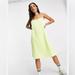 Adidas Dresses | Adidas Adicolor Neon Cami Satin Dress Nwt | Color: Green | Size: S