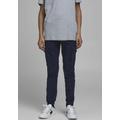 Cargohose JACK & JONES JUNIOR "JJIPAUL JJFLAKE AKM 542" Gr. 134, N-Gr, blau (marine) Jungen Hosen Cargohosen