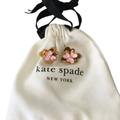 Kate Spade Accessories | Kate Spade Women's Gold And Pink Flower Earings | Color: Gold/Pink | Size: Os