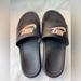 Nike Shoes | Nike Benassi Ndi Black/Rose Gold Sandal Slides- Women Size 8 | Color: Black/Gold | Size: 8