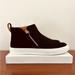 J. Crew Shoes | J. Crew Faux Suede High Top Sneakers Size 7.5 Black | Color: Black | Size: 7.5