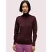 Kate Spade Sweaters | Kate Spade Ribbed Turtleneck Top Sweater Burgundy Purple Shirt Womens Xs | Color: Purple | Size: Xs