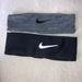 Nike Accessories | Never Used Grey And Black Nike Headbands | Color: Black/Gray | Size: Os