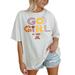 Women's Gameday Couture White Minnesota Golden Gophers PoweredBy Go Girl Oversized T-Shirt