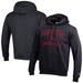 Men's Champion Black Texas Tech Red Raiders Track & Field Icon Powerblend Pullover Hoodie