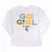 Girls Youth Gameday Couture White Baylor Bears PoweredBy Go Girl Long Sleeve T-Shirt