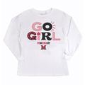 Girls Youth Gameday Couture White Miami University RedHawks PoweredBy Go Girl Long Sleeve T-Shirt