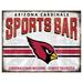 Arizona Cardinals 12" x 8" Sports Bar Metal Sign