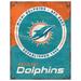 Miami Dolphins 13" x 20" Two-Tone Established Date Metal Sign