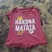 Disney Tops | Disney Lion King Hakuna Matata Shirt Sleeve T-Shirt Size Medium | Color: Red/White | Size: M