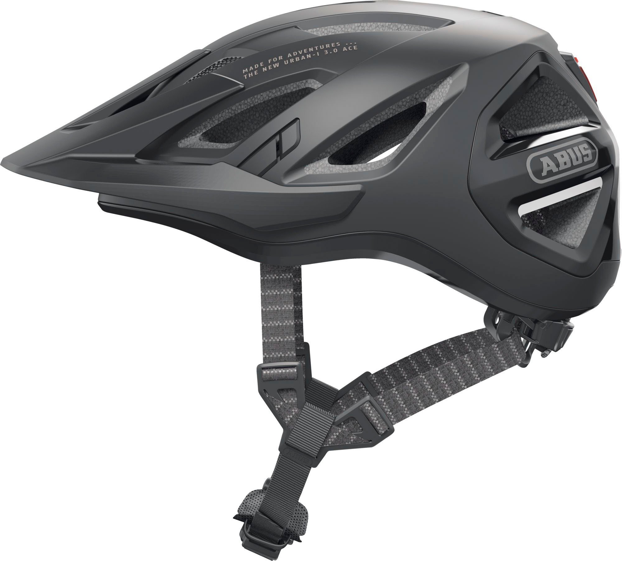 Fahrradhelm ABUS "URBAN-I 3.0 ACE" Gr. M, schwarz, Helme, M Kopfumfang: 52cm - 58cm, matt, unifarben Image