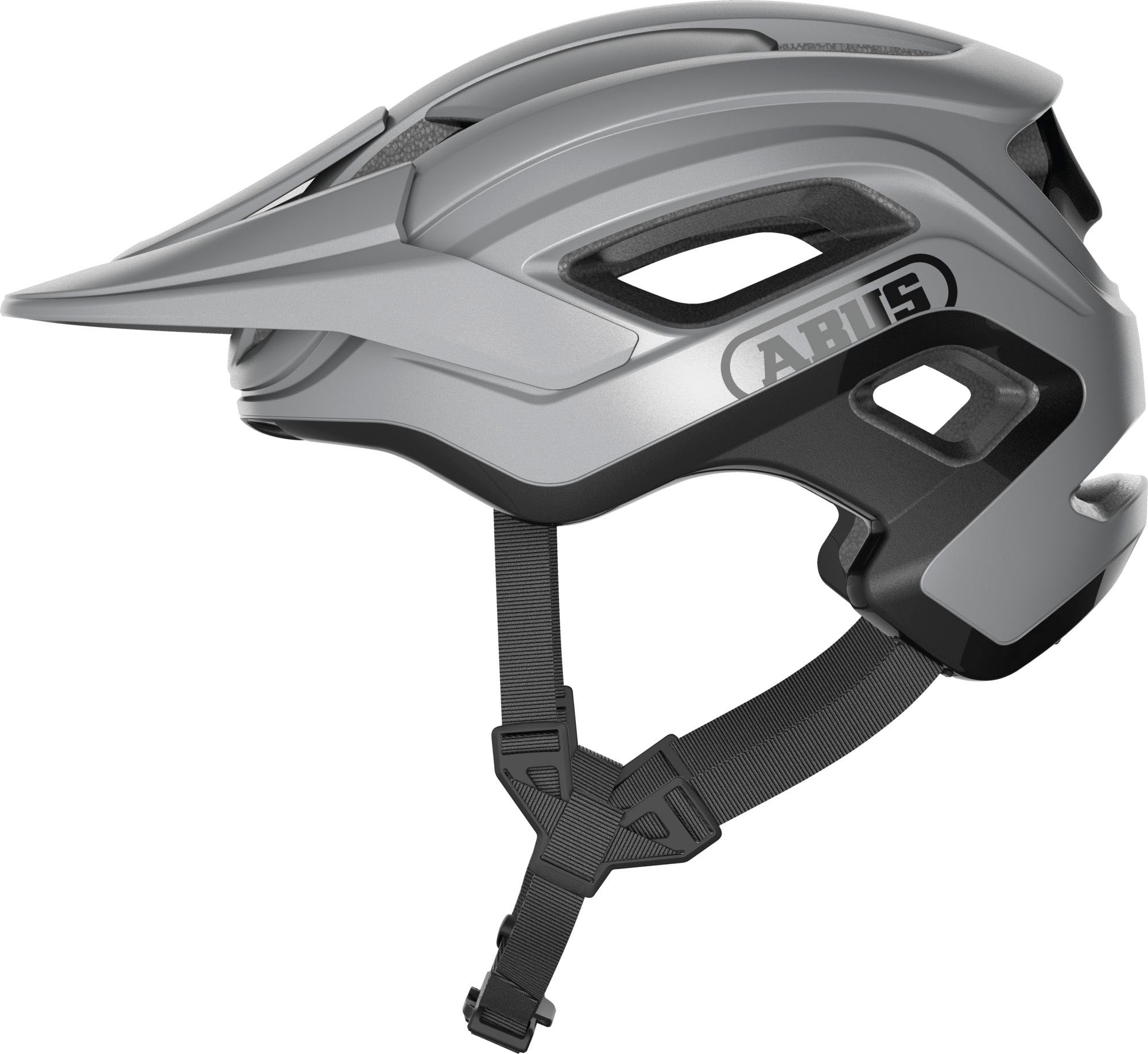 Mountainbikehelm ABUS "CLIFFHANGER" Gr. S, silber (silberfarben), Helme, S Kopfumfang: 51cm - 55cm, unifarben Image