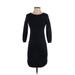 Ann Taylor LOFT Casual Dress - Sweater Dress: Blue Jacquard Dresses - Women's Size 2X-Small Petite