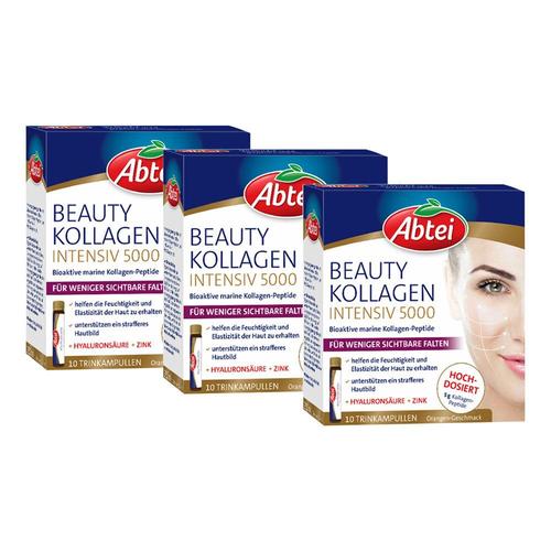 Abtei Beauty Kollagen Intensiv 5000 Trinkampullen 3er-Pack 3x10x25 ml