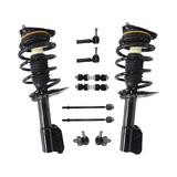 2005-2007 Buick Allure Front Strut Coil Spring Ball Joint Sway Bar Link Kit - Detroit Axle