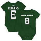 Infant Aaron Rodgers Green New York Jets Mainliner Player Name & Number Bodysuit