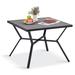 Latitude Run® Four Person Patio Table Dining Table Plastic/Metal in Gray | 28 H x 35.6 W x 35.6 D in | Wayfair E3C5BF0F8BF04B1484F744001B6C436D