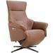 Orren Ellis Kimmarie 28" Wide Power Swivel Zero Gravity Recliner Faux /Mildew Resistant/Stain Resistant in Black | 45 H x 28 W x 33 D in | Wayfair