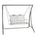 Woodard Briarwood Porch Swing Metal in Gray | 23.5 H x 44.75 W x 24.75 D in | Wayfair 400179ST-72-06N