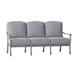 Woodard Casa 77.75" Wide Patio Sofa Metal/Sunbrella® Fabric Included in Gray | 35.25 H x 77.75 W x 35.5 D in | Wayfair 3Y0420-72-08Y
