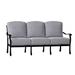 Woodard Casa 77.75" Wide Patio Sofa Metal/Sunbrella® Fabric Included in Black | 35.25 H x 77.75 W x 35.5 D in | Wayfair 3Y0420-92-03Y