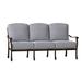 Woodard Casa 77.75" Wide Patio Sofa Metal/Sunbrella® Fabric Included in Brown | 35.25 H x 77.75 W x 35.5 D in | Wayfair 3Y0420-48-24T