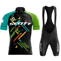 SCOTT-Ensembles de maillots de cyclisme pour hommes vêtements de vélo à manches courtes maillot de