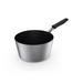 Vollrath 692370 7 qt Wear-Ever Non-Stick Aluminum Saucepan w/ Hollow Silicone Handle, SteelCoat x3, Black Silicone Handle