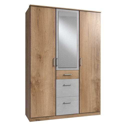 Kleiderschrank mit Spiegeltür und drei Schubladen Made in Germany