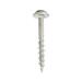 #8 x 1-1/2 Inch Square Round Washer Head Screws Plain Steel Pack of 100