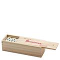 DOUBLE SIX PROFESSIONAL SIZE BLACK AND WHITE COLOR WITH SPINNER IN WOODEN BOX | CLASSIC GAME DOMINOES | NIGHT GAME WITH DOT DOMINOES | OR FAMILIES AND KIDS AGES