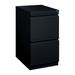 Hirsh Pro 20 Deep Mobile Pedestal File Cabinet 2 Drawer File-File Letter Width Black