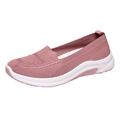 B91xZ Summer Sandals Women Single Shoes Slip On Fly Woven Mesh Casual Shoes Tennis Walking Breathable Fashion Womens Sandals Size 8.5
