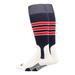 Baseball Stirrup Socks 3 Stripe (Navy/Scarlet/White X-Large)