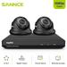 SANNCE 4CH 1080P Home Security Camera System 5MP-Lite HD-TVI DVR 2Pcs 1920TVL Outdoor/Indoor Weatherproof CCTV Surveillance Camera with Night Vision Motion Alert Remote Access