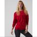 Athleta Tops | Athleta Balance Printed Pullover Crewneck Chandail Red M | Color: Red | Size: M