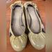 Burberry Shoes | Burberry Nova Check Ballet Flats In Size 37.5 | Color: Black/Tan | Size: 37.5eu