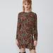 Zara Dresses | Abstract Floral Zara Mini Dress | Color: Pink/Red | Size: S