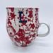 Anthropologie Dining | Anthropologie Homegrown Monogram Initial Letter L Coffee Mug Tea Cup Red White | Color: Red/White | Size: Os