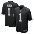 Men's Nike Tyree Wilson Black Las Vegas Raiders 2023 NFL Draft First Round Pick Game Jersey