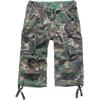 Stoffhose BRANDIT "Brandit Herren Urban Legend Cargo 3/4 Shorts", Herren, Gr. M, US-Größen, grün (olive camouflage), 100% Baumwolle, unifarben, normal, Hosen