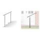 Relaxdays Treppengeländer Edelstahl Set, für Innen und Außen &, Silber Treppengeländer Edelstahl, für Drinnen und Draußen, 80 x 90 cm, mit Wandhaltern+Metalldübeln, 800 mm