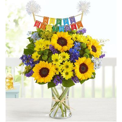 1-800-Flowers Everyday Gift Delivery Fields Of Europe Summer W/ Happy Birthday Banner Xl