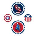 WinCraft Captain America 4-Pack Ball Marker Set