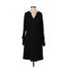 CAbi Casual Dress - Mini V Neck Long sleeves: Black Dresses - Women's Size 2X-Small