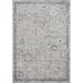 Gray 93 x 63 x 0.25 in Area Rug - Loloi II Floral Machine Made Power Loomed Polypropylene Area Rug | 93 H x 63 W x 0.25 D in | Wayfair
